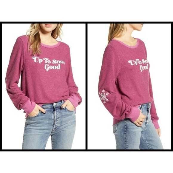 💕WILDFOX💕 Up to Snow Good Baggy Beach Jumper - Picture 3 of 8